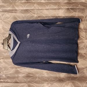 The North Face, flash dry, blue performance pullover, size large